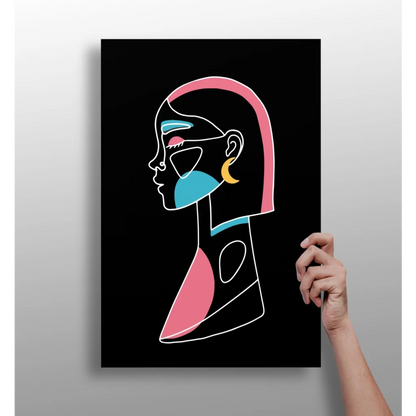Vibrant Abstract Portrait Insigne Aluminum Prints | Insigneart USA | vintageantiquesgifts.com