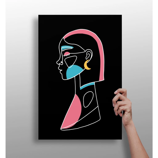 Vibrant Abstract Portrait Insigne Aluminum Prints | Insigneart USA | vintageantiquesgifts.com