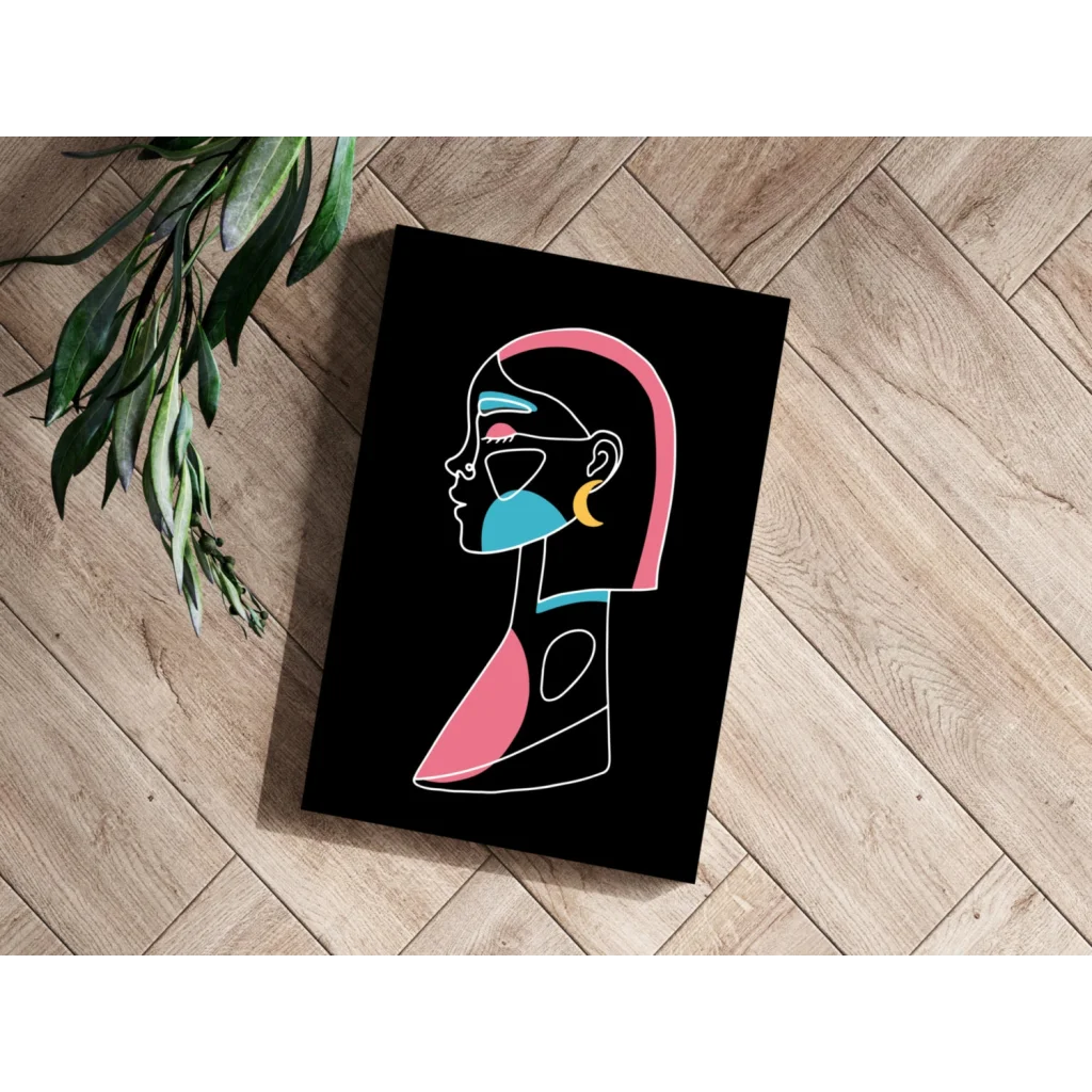 Vibrant Abstract Portrait Insigne Aluminum Prints | Modern Wall Art Decor | vintageantiquesgifts.com