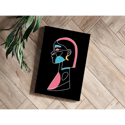 Vibrant Abstract Portrait Insigne Aluminum Prints | Modern Wall Art Decor | vintageantiquesgifts.com