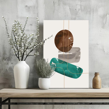 Stunning Marble Insigne Aluminum Prints with Gold Accents | Glass Wall Art Print | vintageantiquesgifts.com