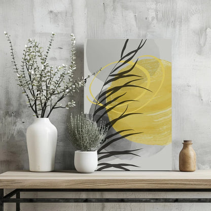Bold Palm Fronds Insigne Aluminum Prints | Glass Wall Art Print | vintageantiquesgifts.com