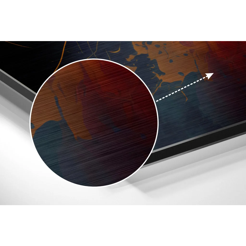 glass wall art Lion Brushed Aluminum Dibond Wall Art