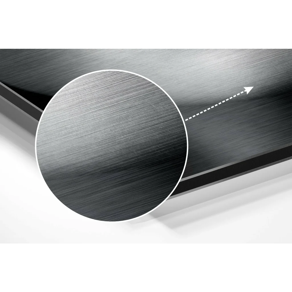 Lips Brushed Aluminium Dibond Wall Art