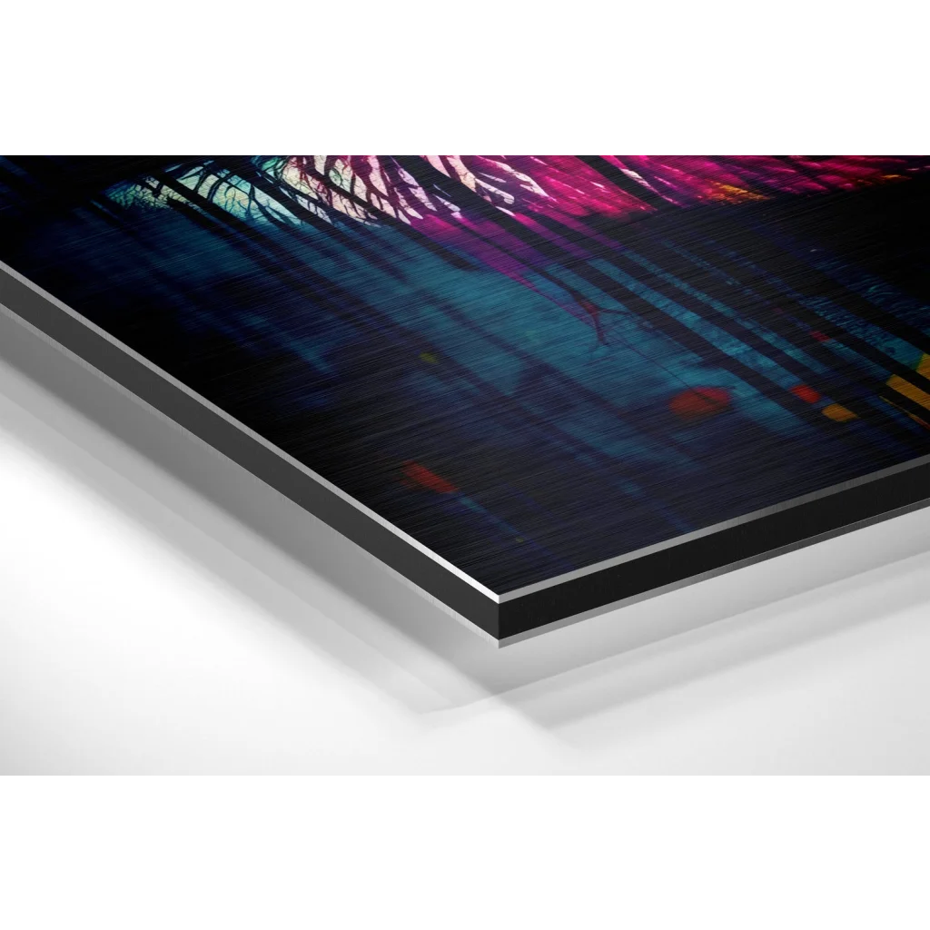 Vibrant Abstract Art on Brushed Aluminium Dibond | Glass Wall Art Print | vintageantiquesgifts.com