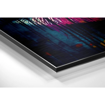 Vibrant Abstract Art on Brushed Aluminium Dibond | Glass Wall Art Print | vintageantiquesgifts.com