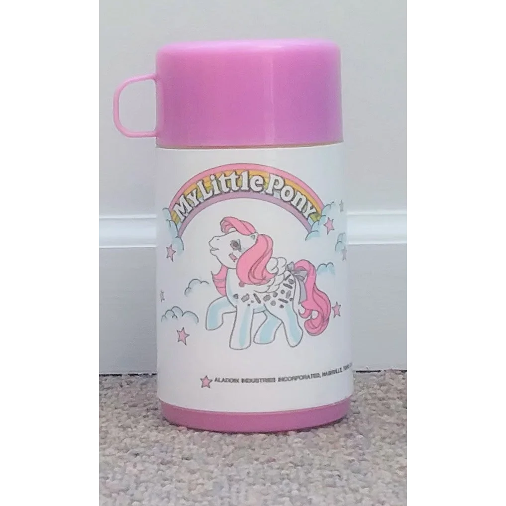 Cute My Little Pony thermos in pink and white with pony character