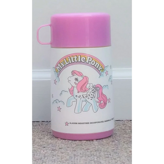 Cute My Little Pony thermos in pink and white with pony character