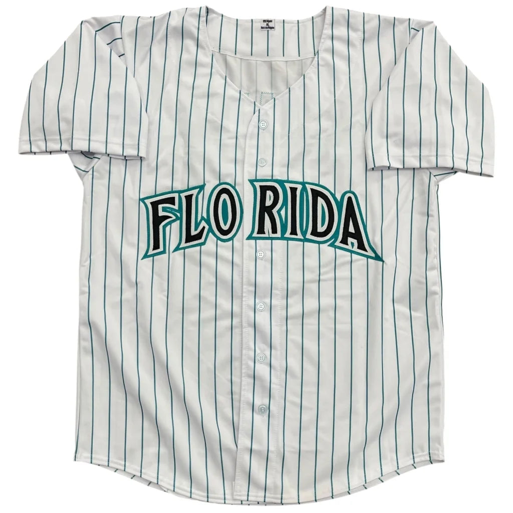 Livan Hernandez autographed Florida Marlins pinstripe jersey #61