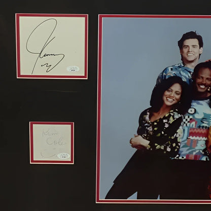 Deluxe Framed 16x20 Friends Cast Photo with 8 Autographs Including Jennifer Aniston