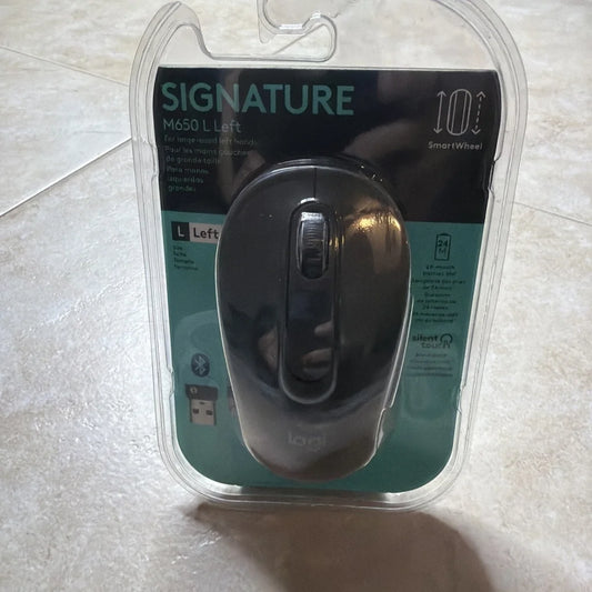 Logitech Signature M650 L Left wireless mouse with ergonomic design