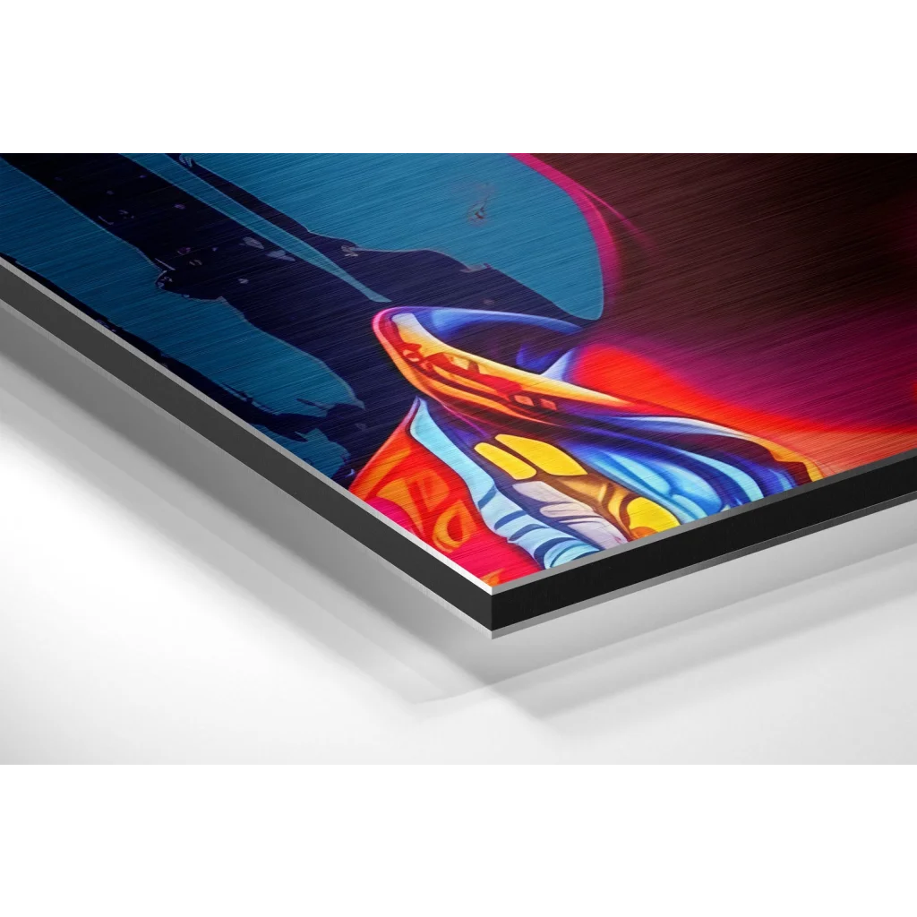 Stunning Pop Art on Brushed Aluminium Dibond Print | Glass Wall Art Print | vintageantiquesgifts.com