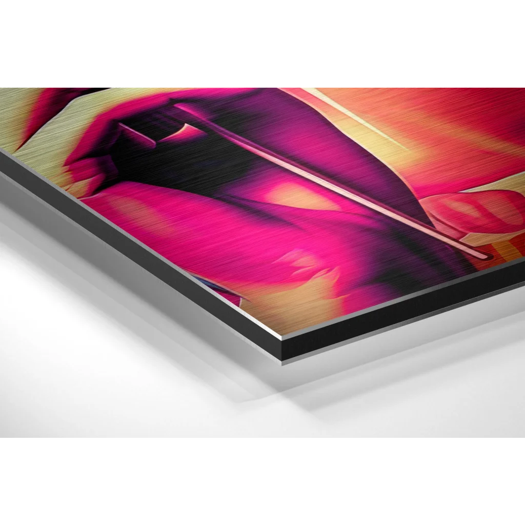 Stunning Brushed Aluminium Dibond Pop Art Wall Print | Glass Wall Art Print | vintageantiquesgifts.com