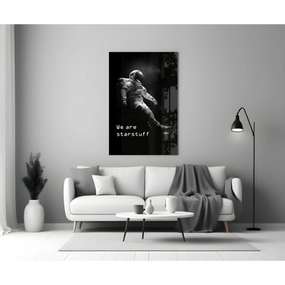 Cosmic Astronaut Canvas Wall Art We Are Starstuff Print | Modern Wall Art Decor | vintageantiquesgifts.com