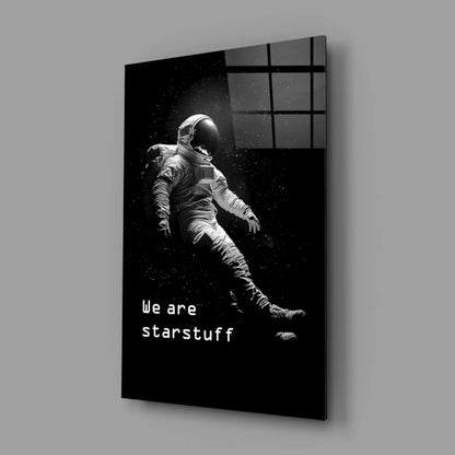 Cosmic Astronaut Canvas Wall Art We Are Starstuff Print | Glass Wall Art Print | vintageantiquesgifts.com