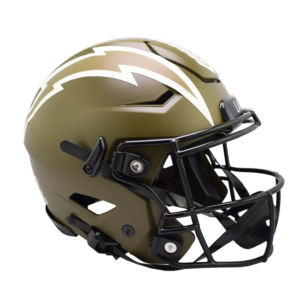 Los Angeles Chargers 2022 Salute to Service Riddell SpeedFlex Authentic Pro-Line Football Helmet | Creative Sports | vintageantiquesgifts.com