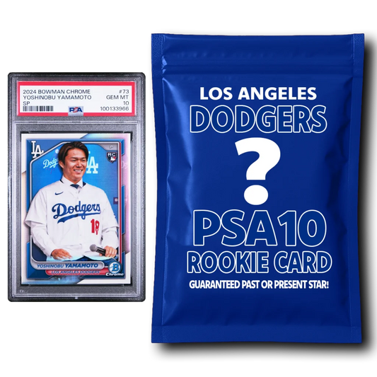 Los Angeles Dodgers PSA 10 Graded Rookie Card Mystery Pack | Hall of Fame Sports Memorabilia | vintageantiquesgifts.com