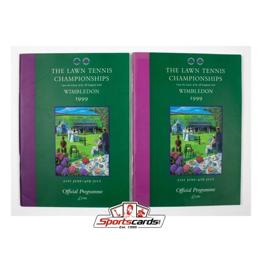 1999 Wimbledon Tennis Championships official program with green cover
