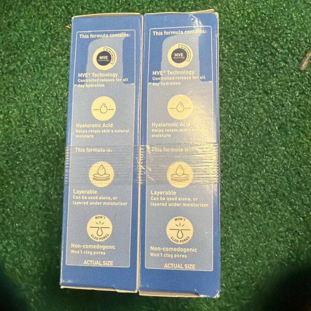 Lot of 2 CeraVe hydrating hyaluronic acid face serum 1oz boxes