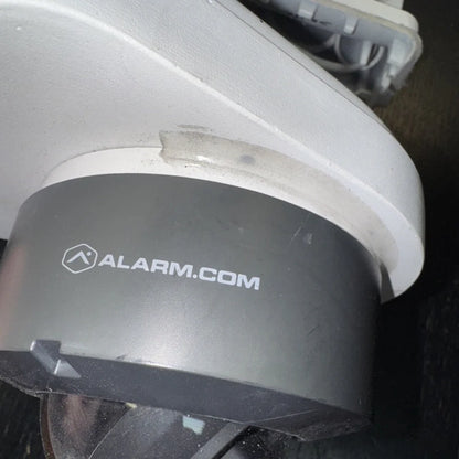 Lot of 3 Alarm.com gray infrared home surveillance cameras with bases