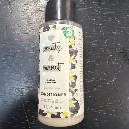 Love Beauty and Planet cleansing conditioner Charcoal and Bergamot bottle