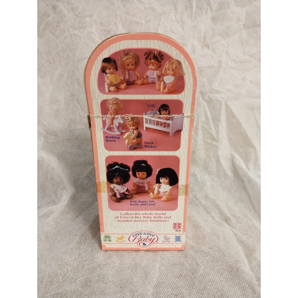 Rare 1980s Love A Bye African American Doll Set with Accessories