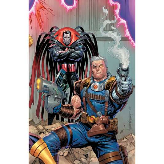 Blue and silver steampunk gun with smoke from Love & Chrome #1 by Tyler Kirkham