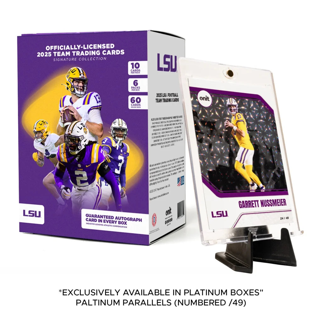 2025 LSU Football Platinum Box with Nussmeier Card and Guaranteed Autograph