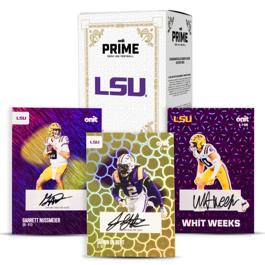 LSU Football Prime Box with three guaranteed autographs