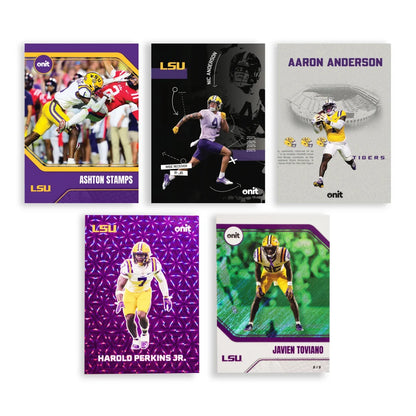 LSU Football Trading Cards Single Pack with 10 Action Poses
