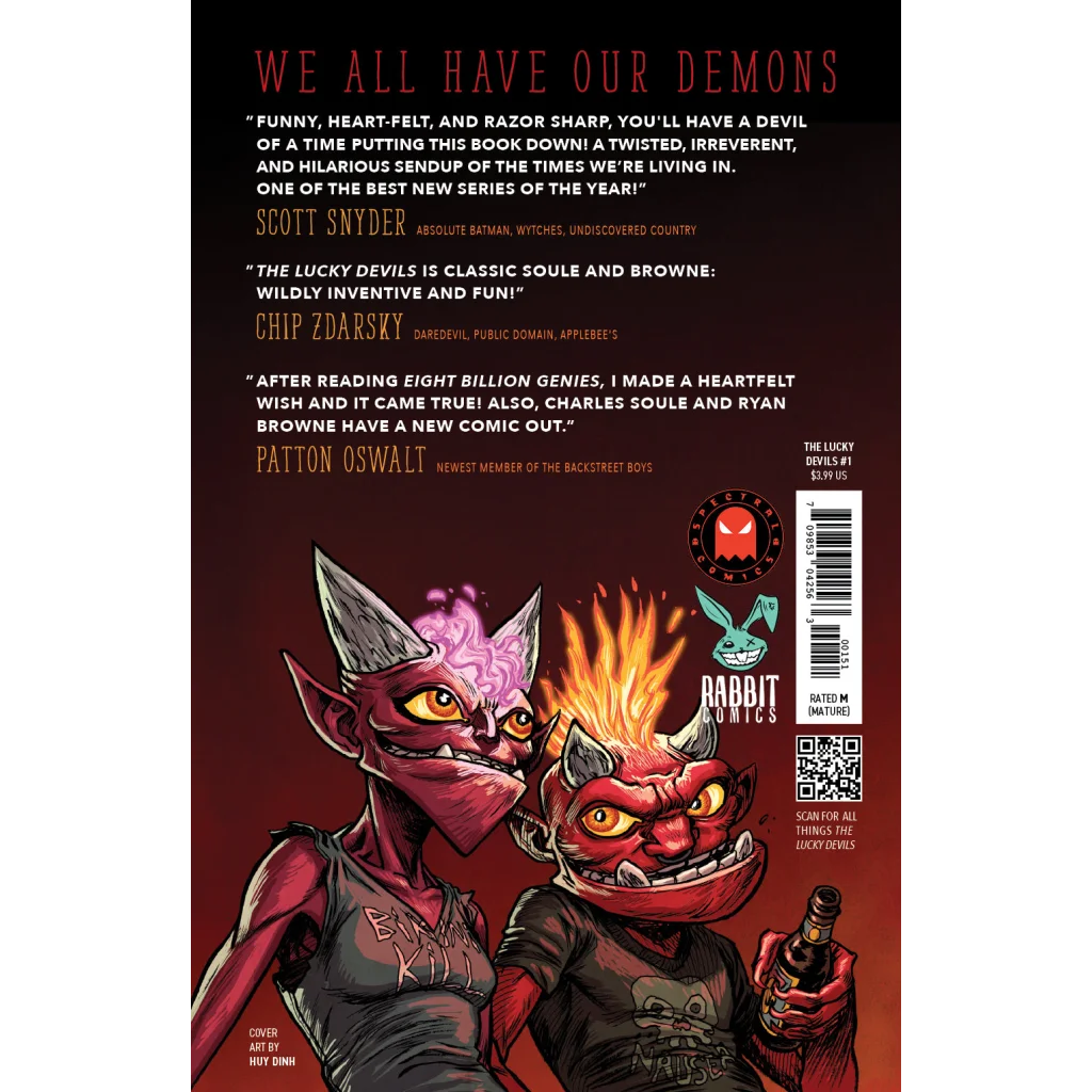 Lucky Devils comic book cover phone case with red horned devils