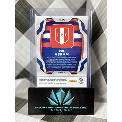 Luis Abram 2021 Panini Prizm UEFA Euro card at Prestige Worldwide Collectibles