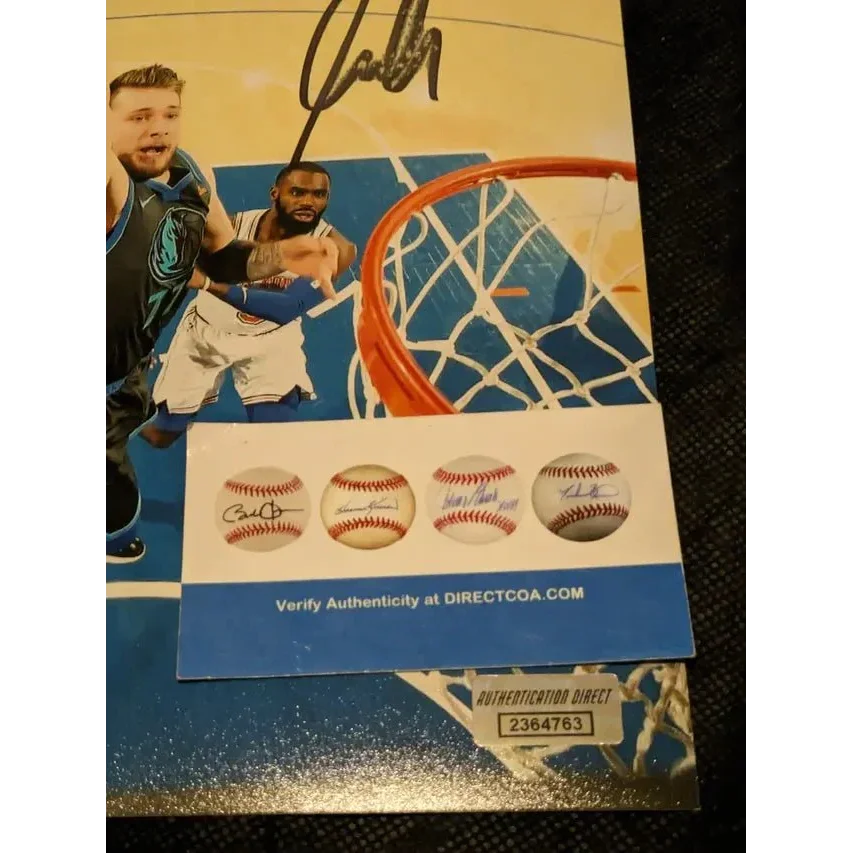 Luka Doncic autographed 8x10 photo basketball collectible with baseball autograph reproductions