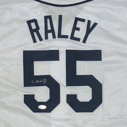 Luke Raley autographed Tampa Bay white jersey #55 with JSA