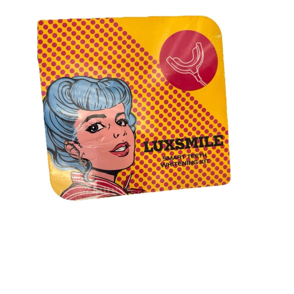 Luxsmile smart teeth whitening kit pop art limited edition yellow polka-dot box