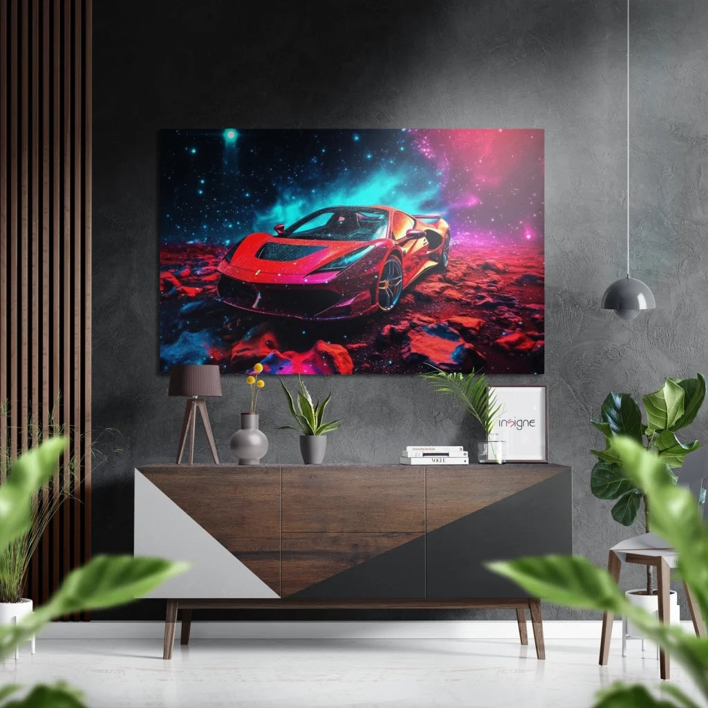 Cosmic Nebula Print on Brushed Aluminium Dibond | Insigneart USA | vintageantiquesgifts.com