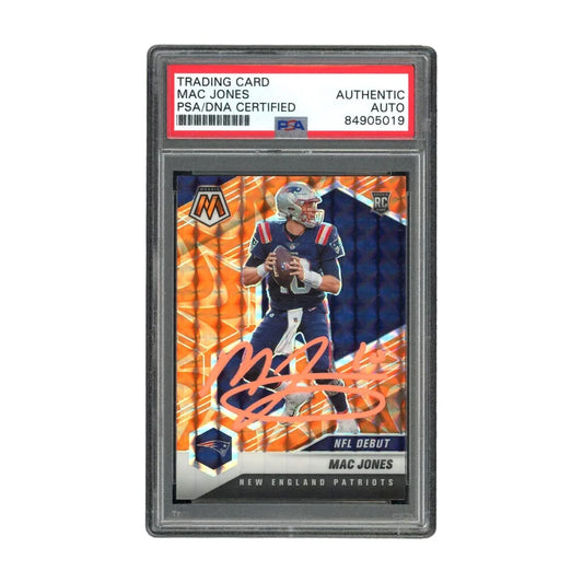Mac Jones PSA Authentic Auto NFL Debut Signed Card | Creative Sports | vintageantiquesgifts.com