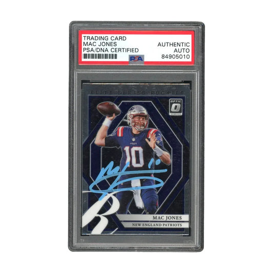 Mac Jones PSA Authentic Auto Signed 2021 Panini Donruss Card | Creative Sports | vintageantiquesgifts.com