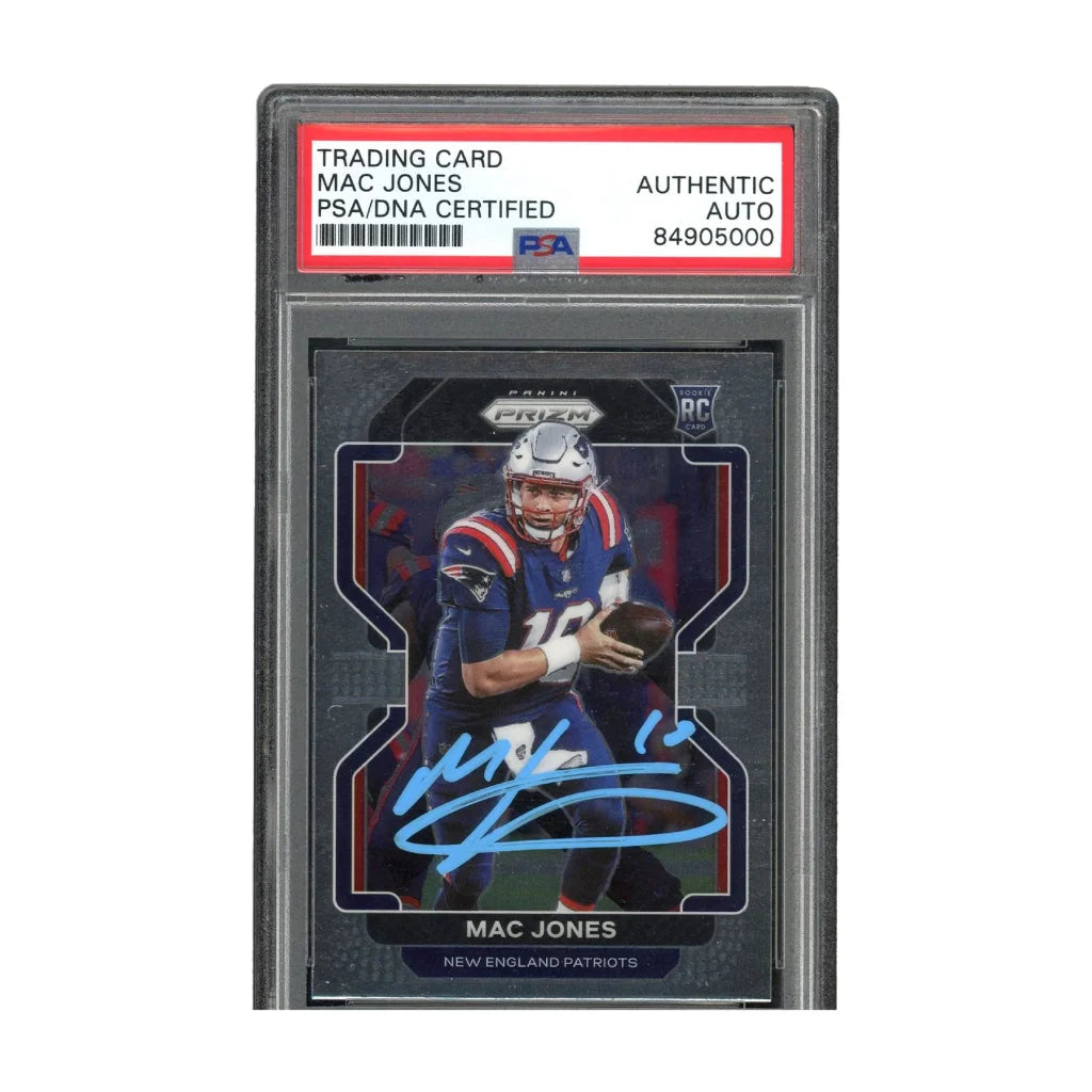 Mac Jones PSA Authentic Auto Signed 2021 Panini Prizm Card | Creative Sports | vintageantiquesgifts.com