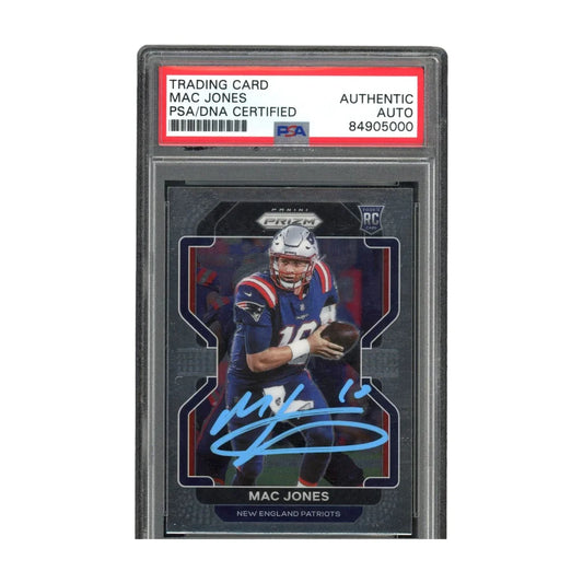 Mac Jones PSA Authentic Auto Signed 2021 Panini Prizm Card | Creative Sports | vintageantiquesgifts.com