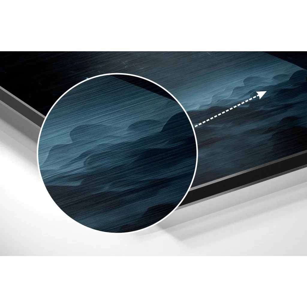 glass wall art Man Brushed Aluminum Dibond Wall Art