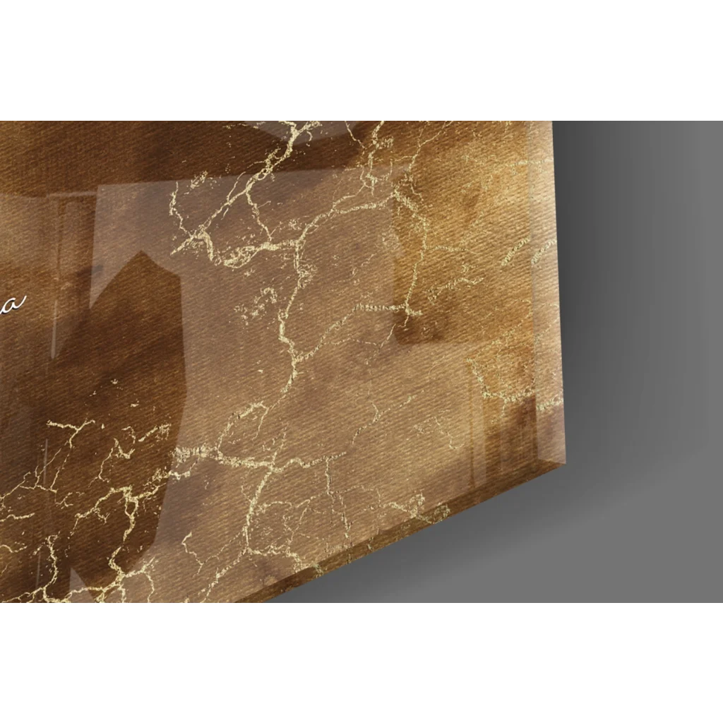 Nelson Mandela rising glory bronze gold wall art canvas