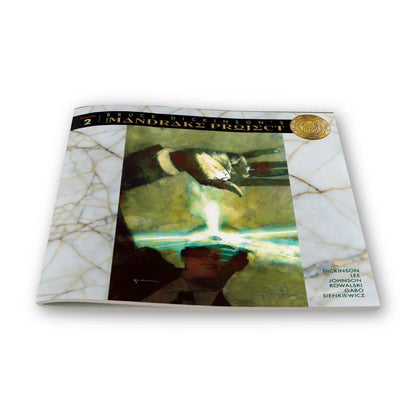 Mandrake Project comic book with marbled white cover and glowing object illustration