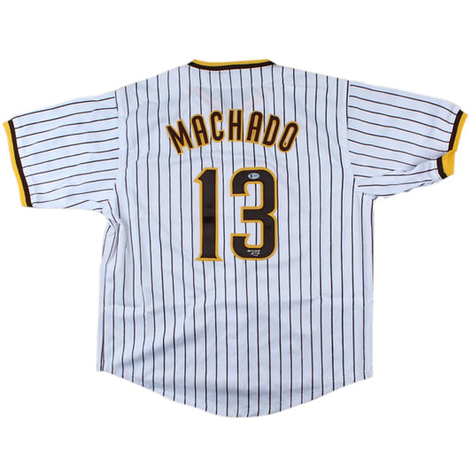 Manny Machado autographed San Diego pinstripe jersey #13