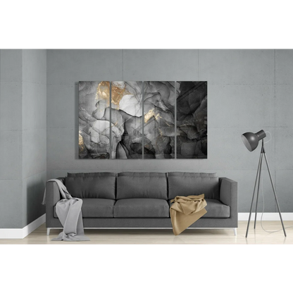 Stunning Gold Marble Glass Wall Art Triptych Set | Modern Wall Art Decor | vintageantiquesgifts.com