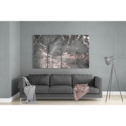 Stunning Pink Gray Marble Glass Wall Art Set | Modern Wall Art Decor | vintageantiquesgifts.com