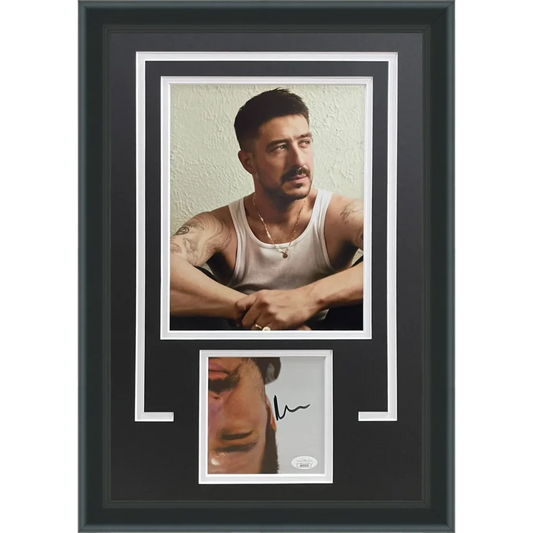 Marcus Mumford signed deluxe framed CD booklet photo