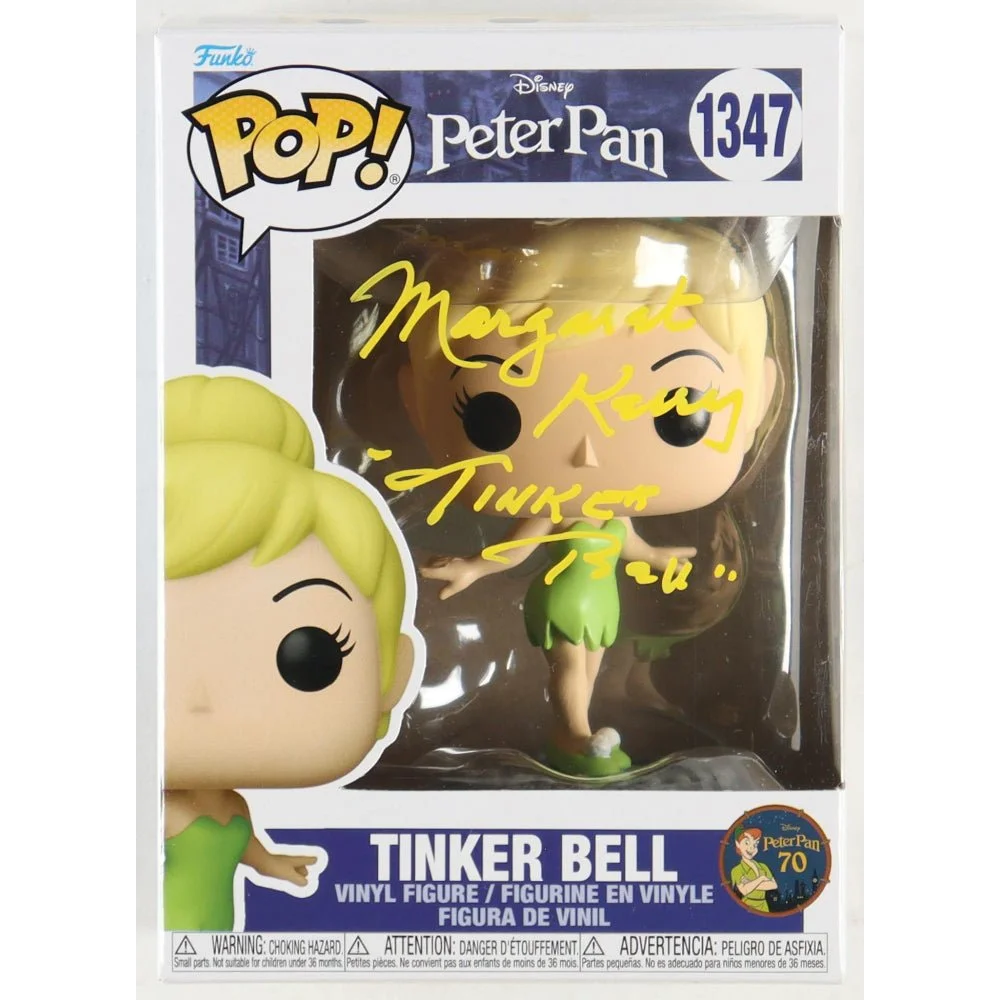Tinker Bell Funko Pop signed by Margaret Kerry from Peter Pan in original packaging