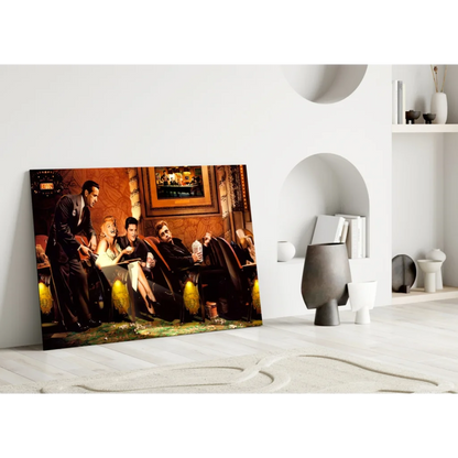 Friends TV show cinematic glass wall art canvas print scene