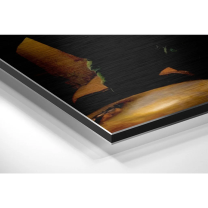 Stunning Brushed Aluminium Dibond Abstract Art Print | Glass Wall Art Print | vintageantiquesgifts.com